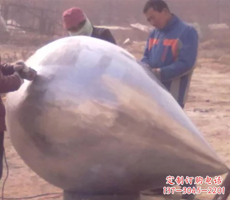 廊坊不锈钢水滴雕塑精致美丽的艺术品