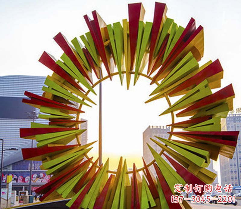 廊坊绚烂太阳,精美不锈钢太阳花雕塑