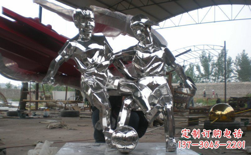 廊坊不锈钢足球雕塑