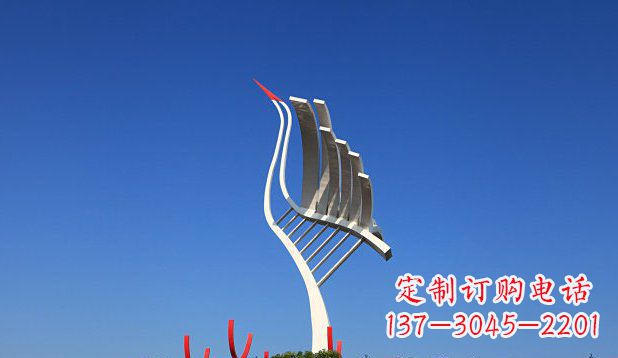廊坊不锈钢天鹅丹顶鹤仙鹤雕塑