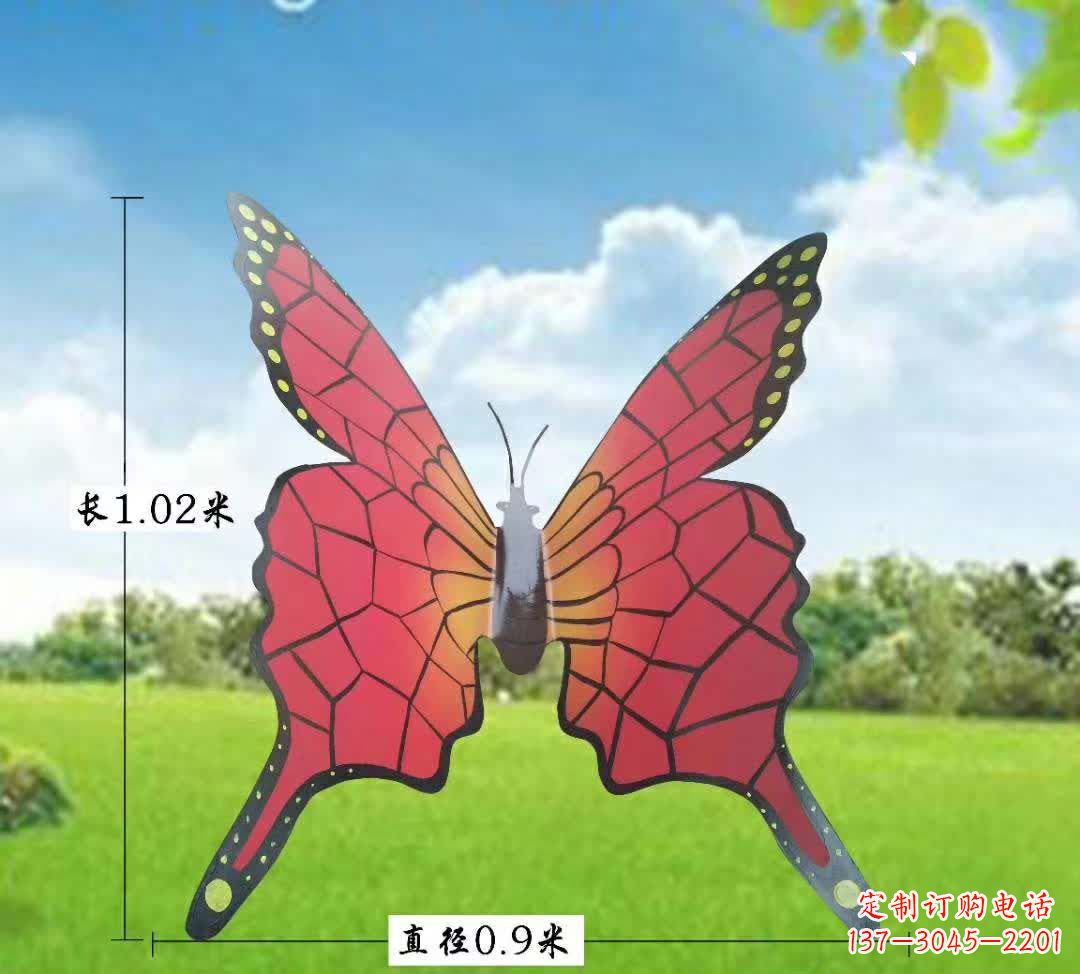 廊坊不锈钢铁艺蝴蝶雕塑
