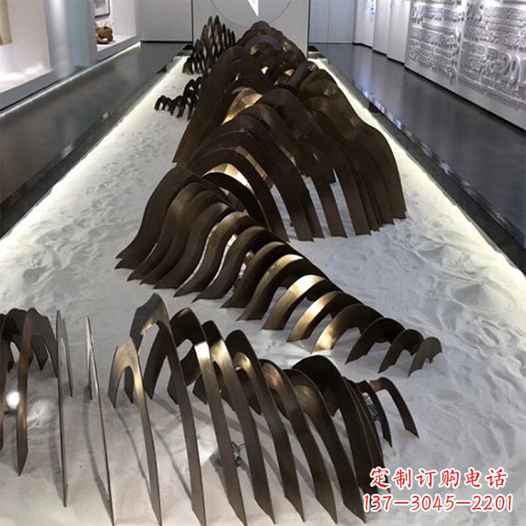 廊坊不锈钢铁艺假山雕塑让自然风景回归