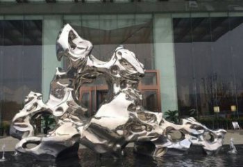 廊坊精美太湖石雕塑，不锈钢企业的杰作
