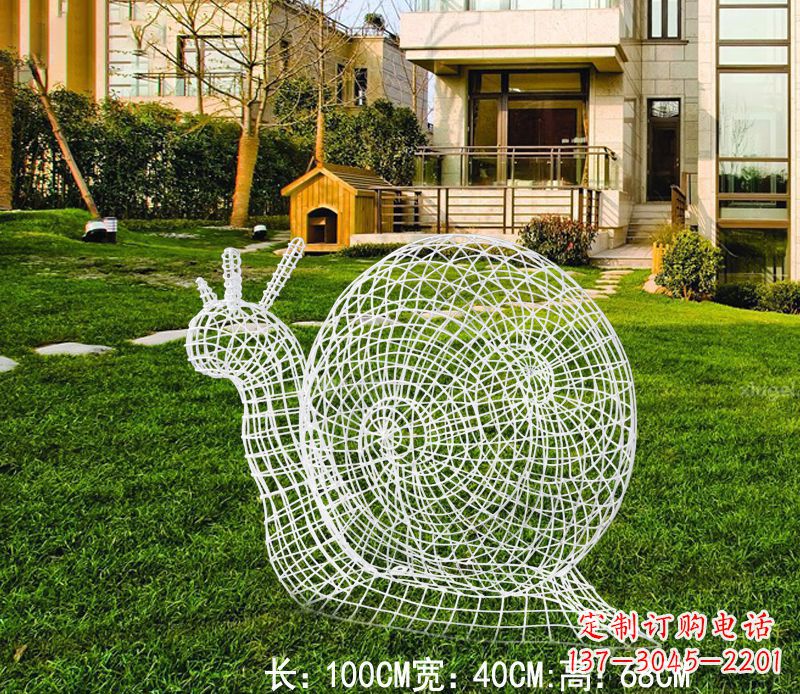 廊坊不锈钢蜗牛雕塑进化的象征