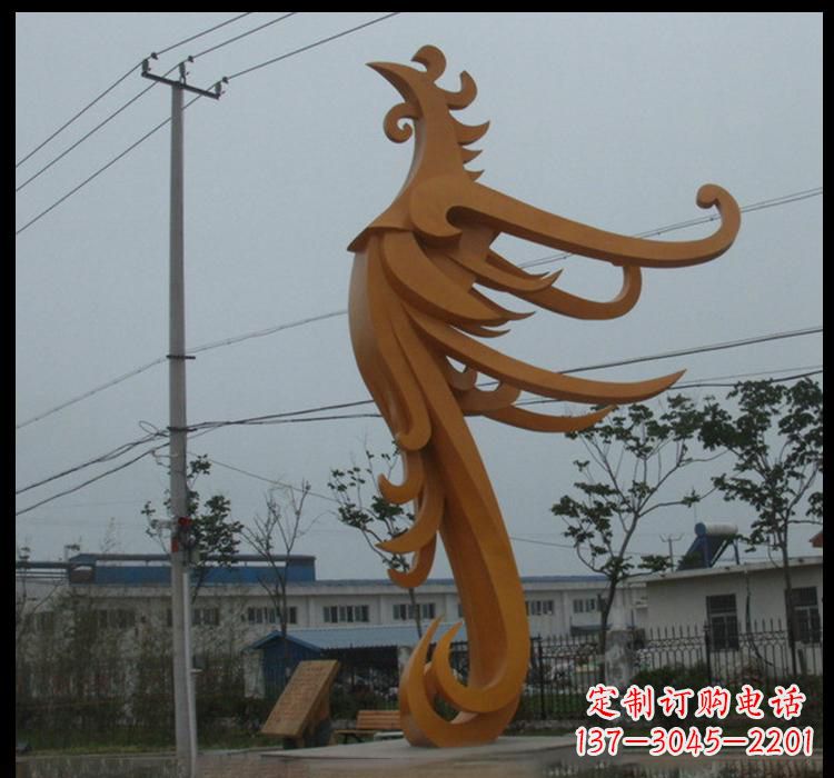 廊坊不锈钢凤凰雕塑抽象艺术的精美杰作