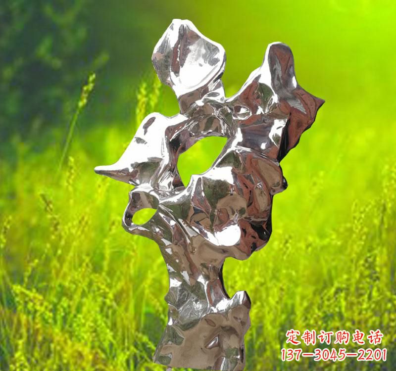 廊坊太湖石雕塑精致的不锈钢艺术