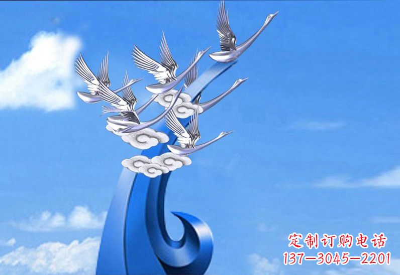 廊坊不锈钢仙鹤美化环境