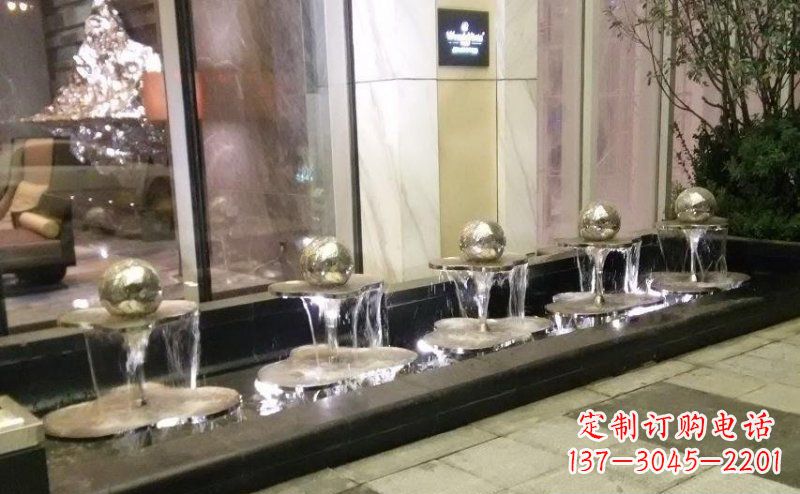 廊坊不锈钢小喷泉雕塑美丽之灵
