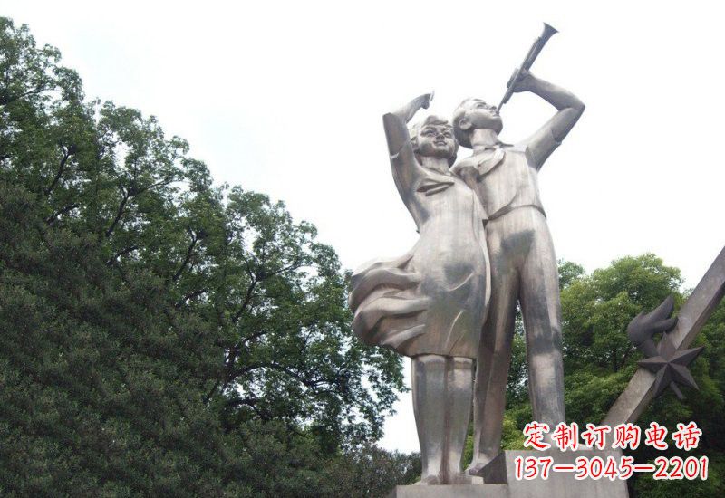 廊坊不锈钢小学生雕塑缔造美丽校园新风貌