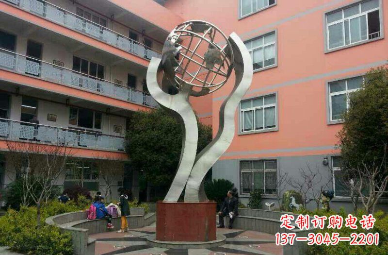 廊坊不锈钢地球雕塑传承世界文化