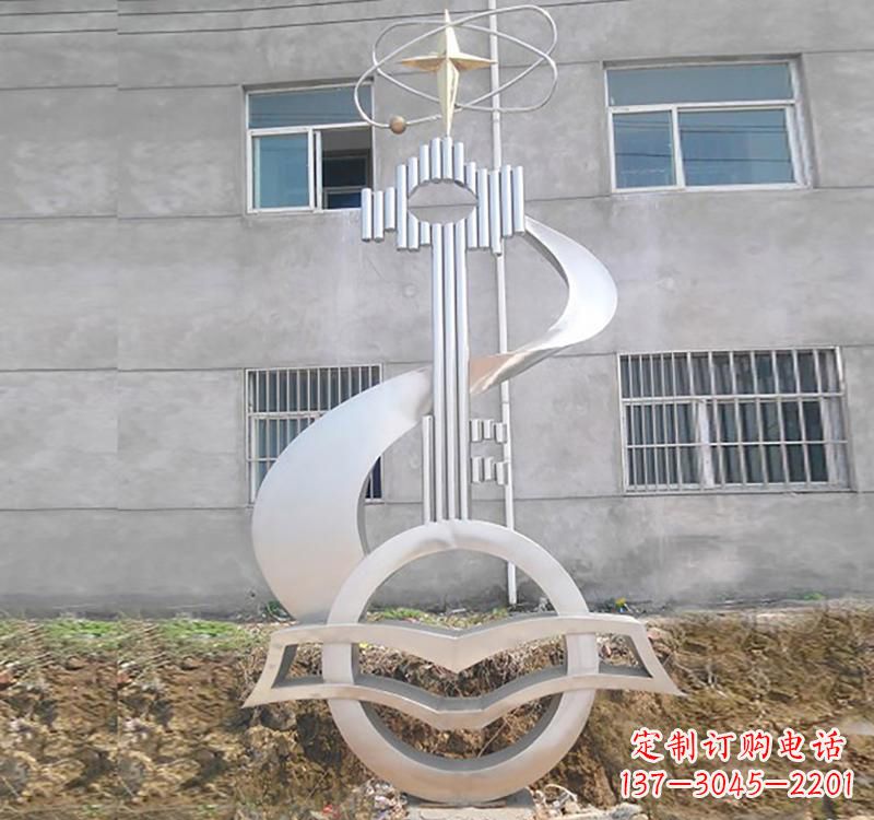 廊坊不锈钢校园书本钥匙雕塑让回忆留在校园