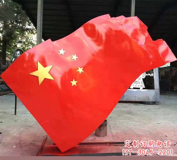 廊坊不锈钢校园五星红旗雕塑——传承红色基因,缅怀烈士