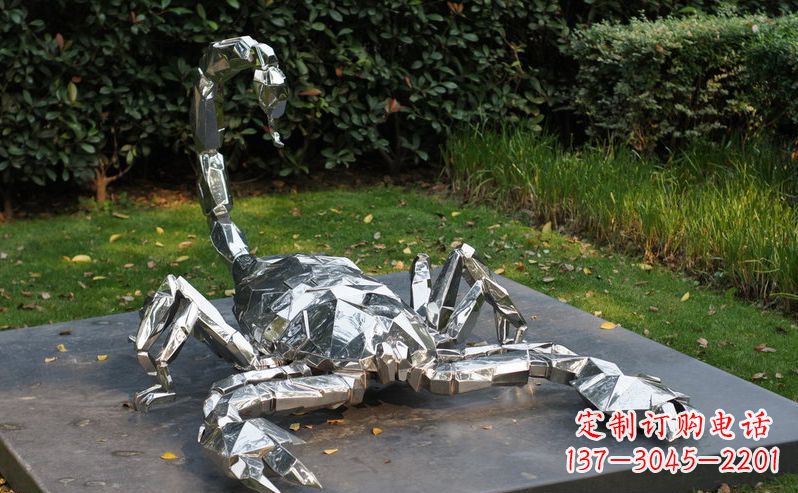 廊坊不锈钢蝎子雕塑