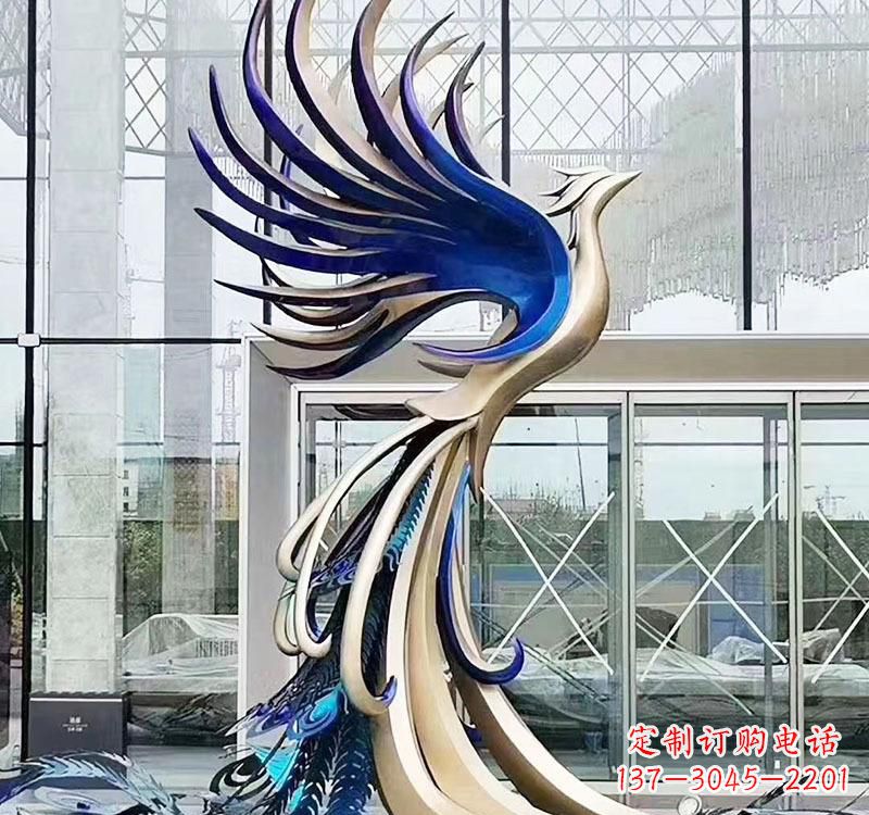 廊坊不锈钢艺术凤凰雕塑——璀璨夺目的艺术之美
