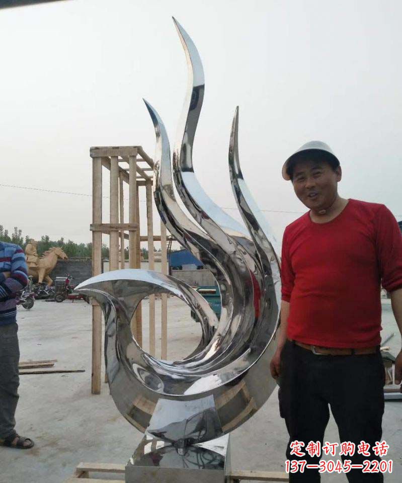 廊坊不锈钢艺术之美——凤凰雕塑