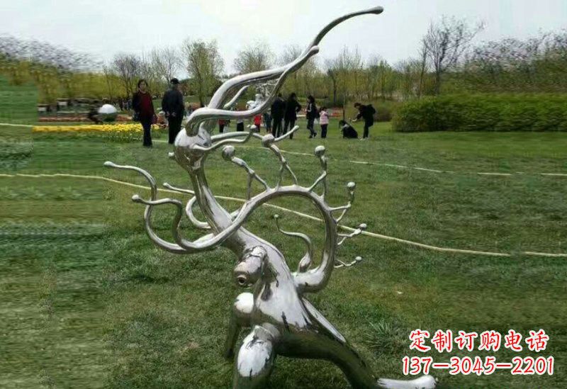 廊坊不锈钢树枝雕塑精美的艺术装饰