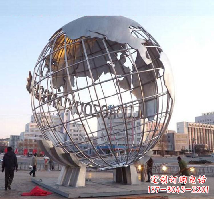 廊坊不锈钢地球仪雕塑一座充满美丽与灵性的艺术品