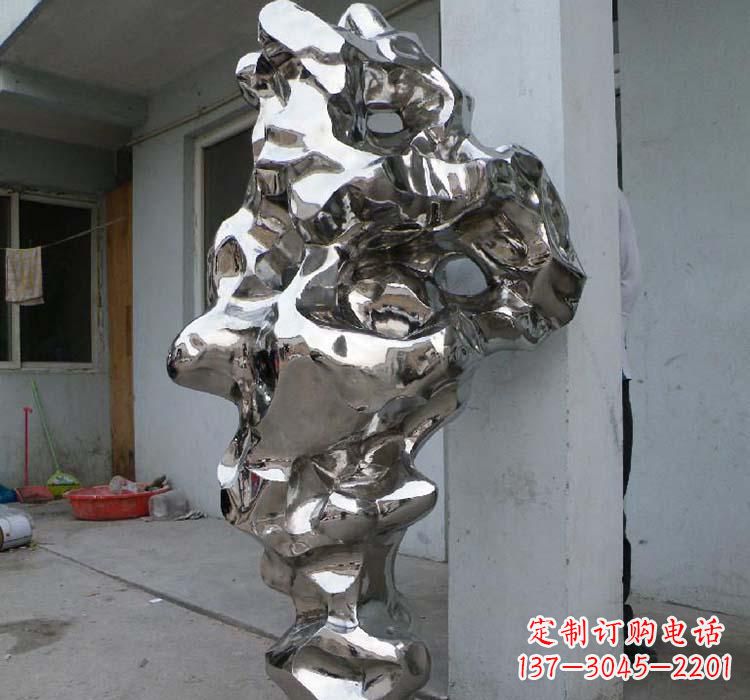 廊坊太湖石雕塑精美绝伦的不锈钢园林景观