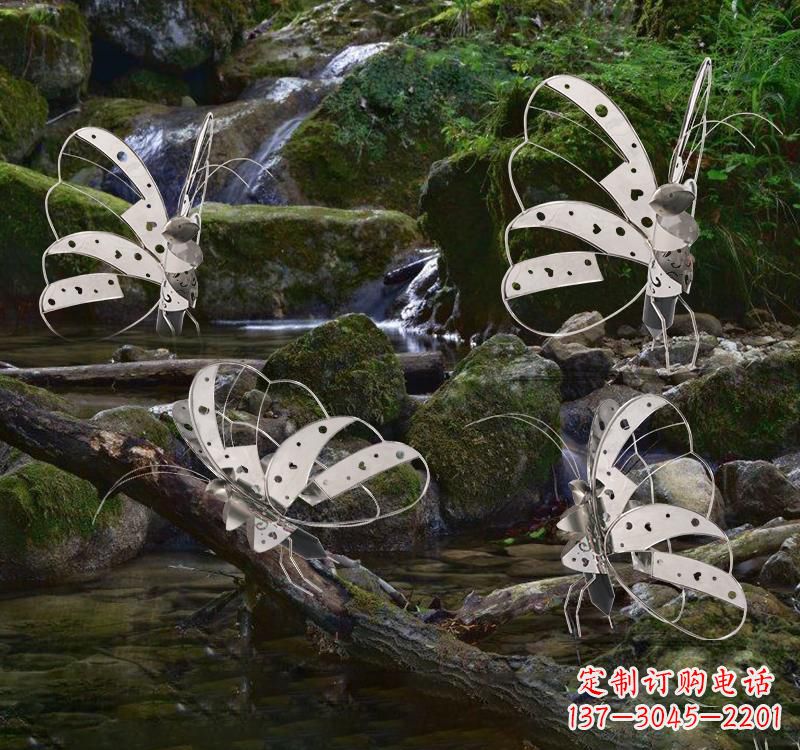 廊坊不锈钢园林艺术镂空蝴蝶雕塑——绽放自然之美