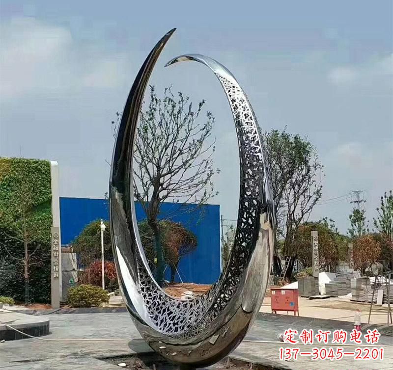 廊坊不锈钢圆环雕塑将艺术与实用结合