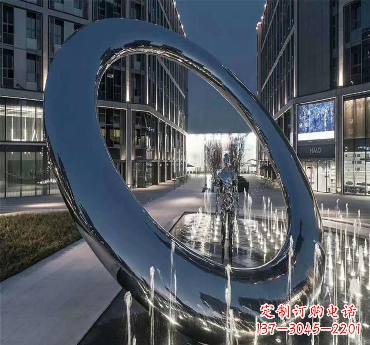 廊坊圆环景观雕塑令人惊叹的视觉奇观