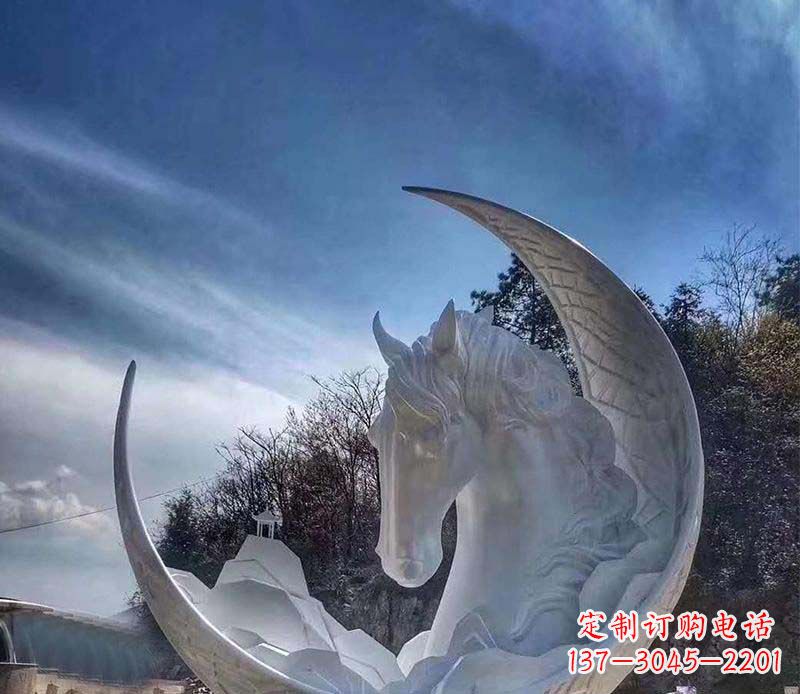 廊坊不锈钢月亮雕塑一种独特的艺术品