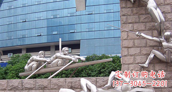 廊坊不锈钢运动员雕塑——震撼的街头景观