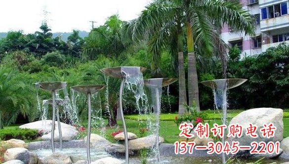 廊坊不锈钢喷泉雕塑——艺术之美