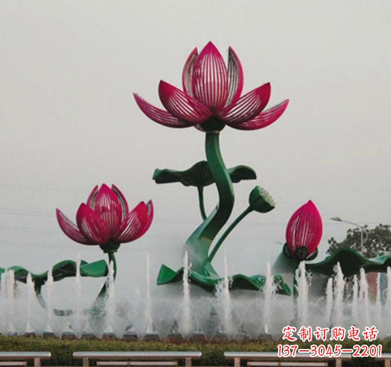 廊坊不锈钢莲花雕塑