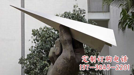廊坊不锈钢纸飞机雕塑令人惊叹的艺术绝活