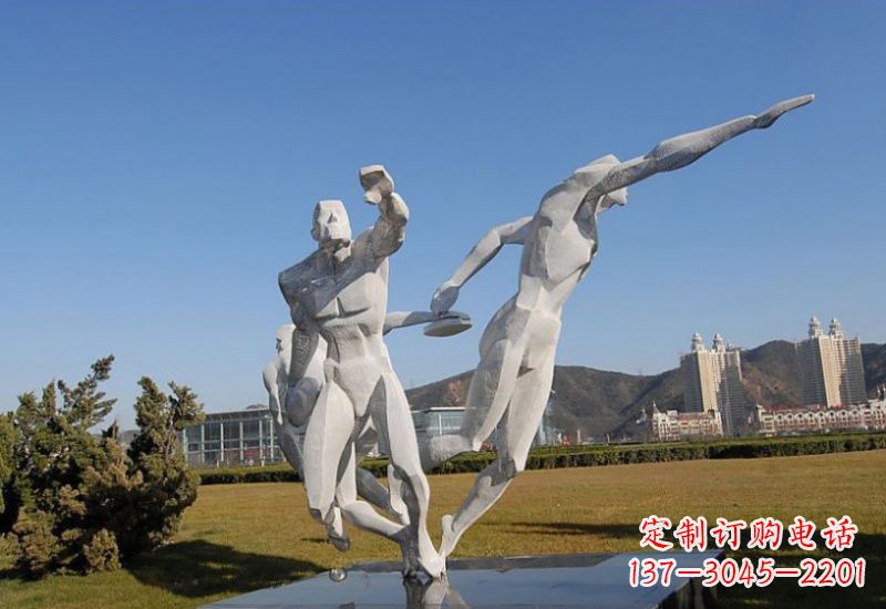 廊坊不锈钢运动员雕塑一种艺术的象征