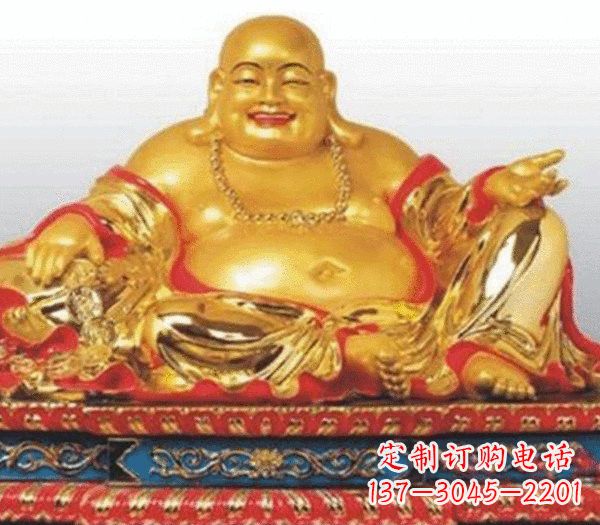 廊坊弥勒佛铜雕的精美