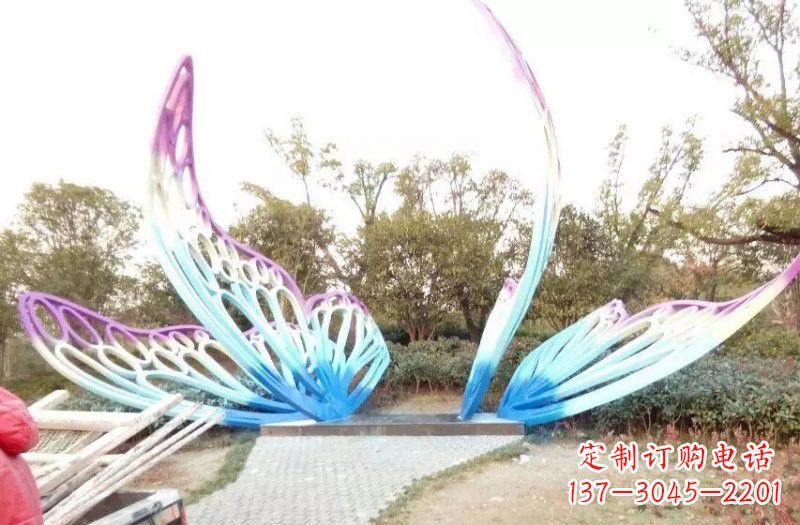廊坊彩色不锈钢蝴蝶雕塑