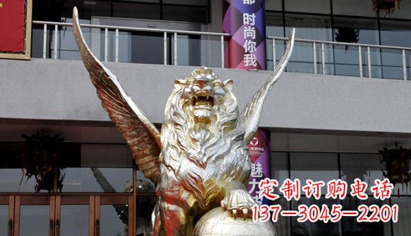 廊坊铜雕狮子西洋狮子的精美雕塑