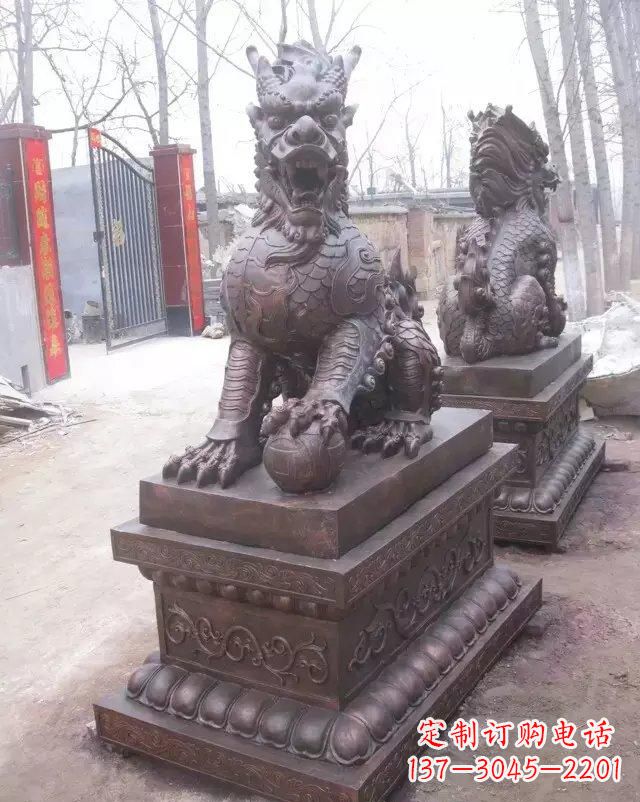 廊坊麒麟雕塑古老而又神秘