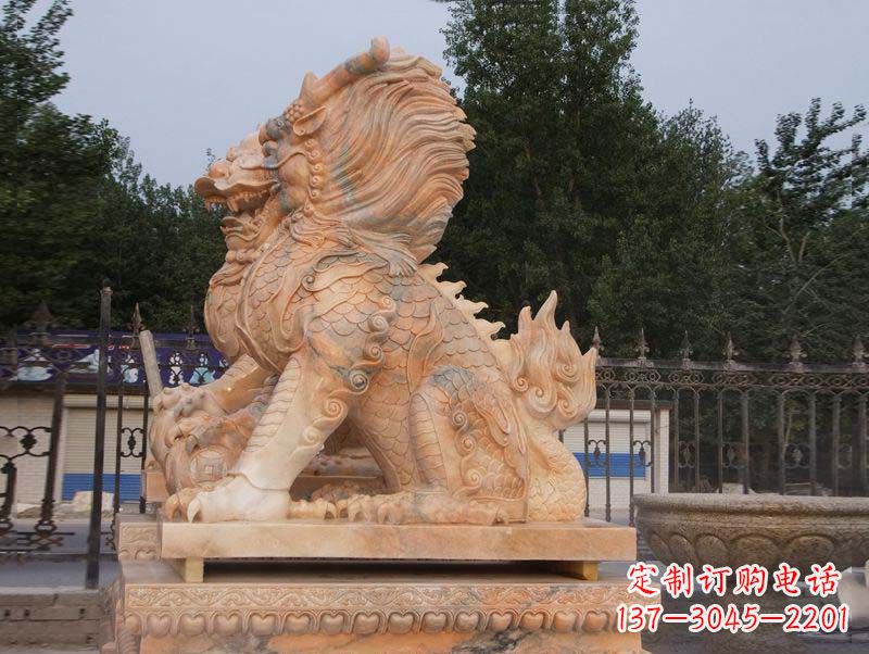 廊坊麒麟门口镇宅石雕