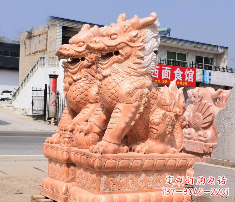 廊坊传说中的麒麟雕塑