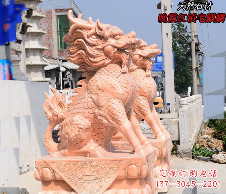 廊坊麒麟雕塑——美丽的晚霞之赞