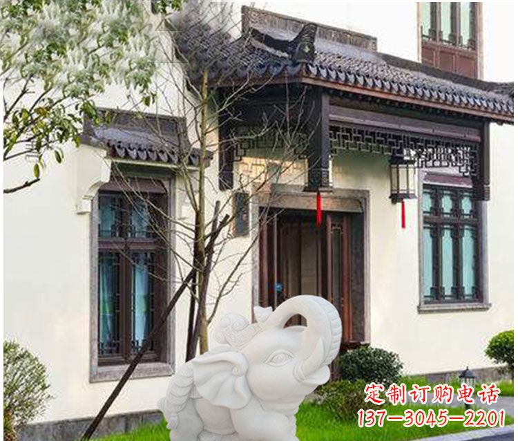 廊坊小象招财石雕——引领幸福的钥匙