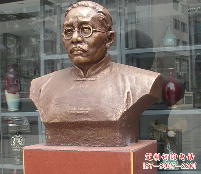 廊坊蔡元培雕塑传承睿智的象征
