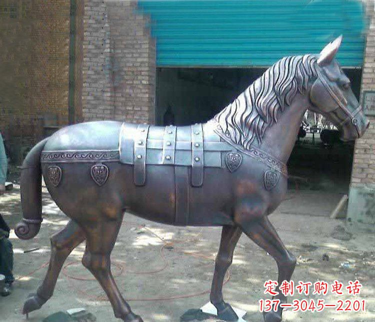 廊坊马铜雕塑传递草原动物的非凡魅力