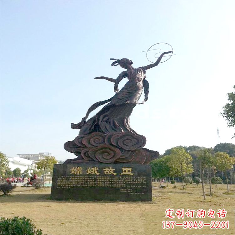 廊坊嫦娥传说一座神秘的雕像