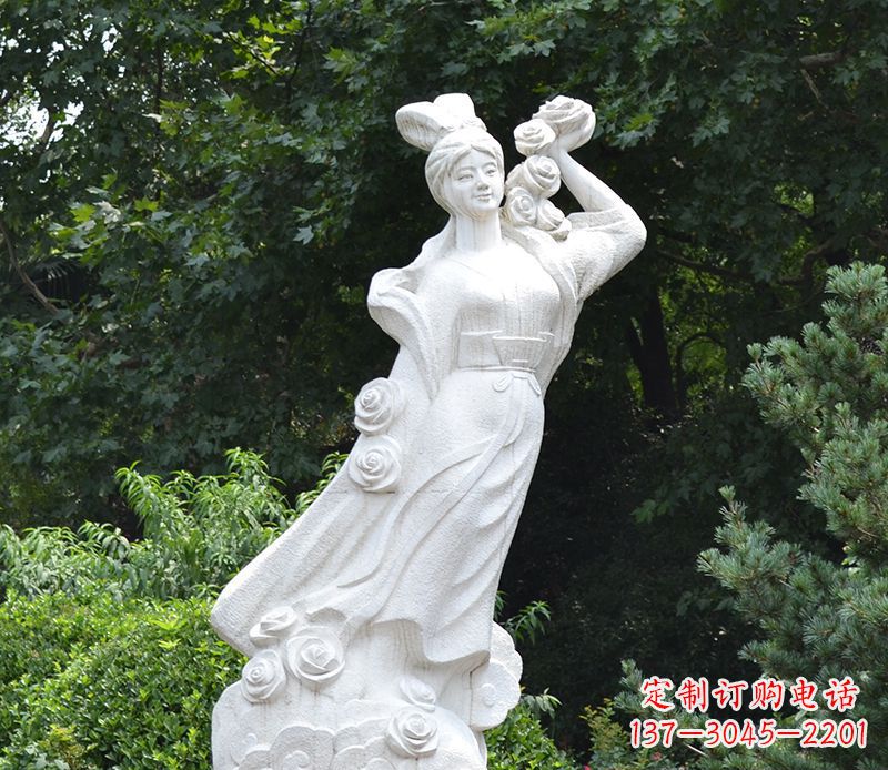 廊坊嫦娥奔月石雕绝美之作