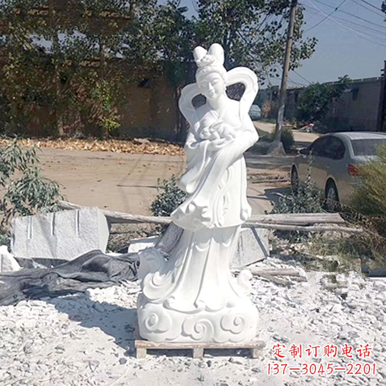 廊坊嫦娥奔月汉白玉精美雕像