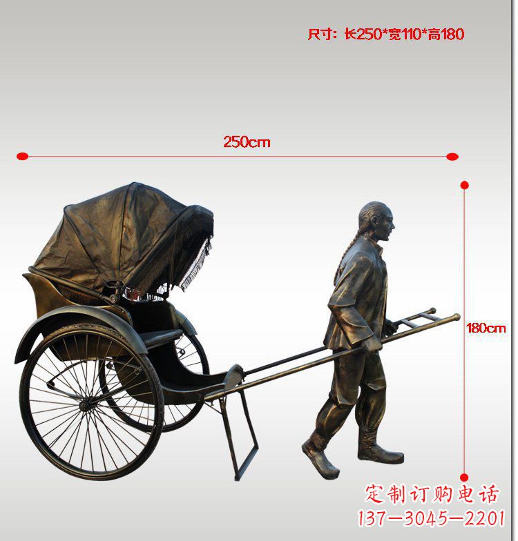 廊坊车夫雕塑传承中华文化的精神象征