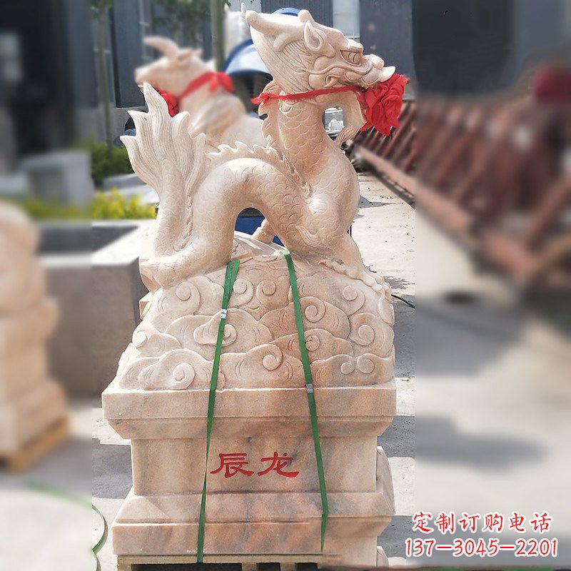 廊坊龙雕塑融合古典与现代