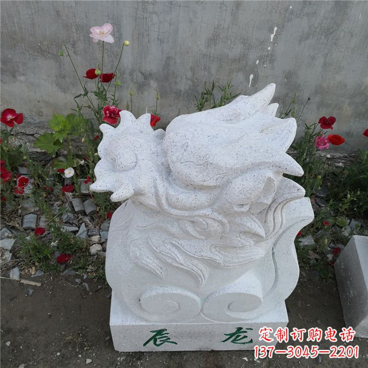 廊坊辰龙—汉白玉动物雕塑摆件