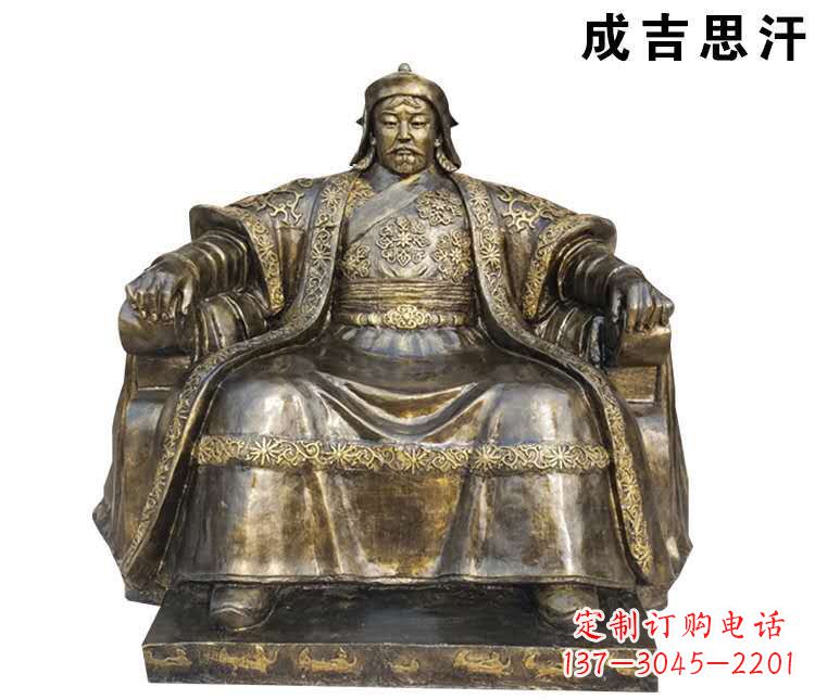 廊坊成吉思汗英雄的雕像
