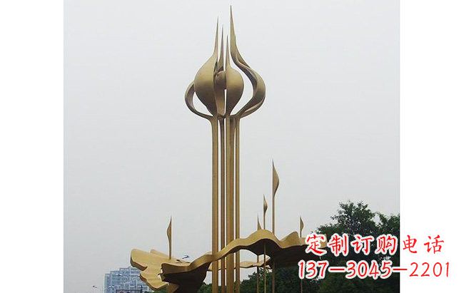 廊坊莲花雕塑缔造城市精神之家