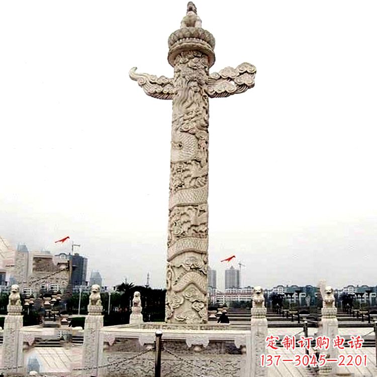 廊坊城市广场华表石柱